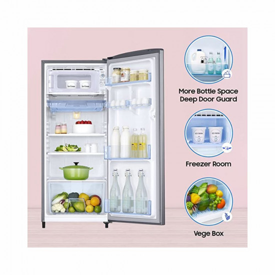 Samsung 183 L 2 Star Digital Inverter Direct Cool Single Door Refrigerator RR20C2412GS NL