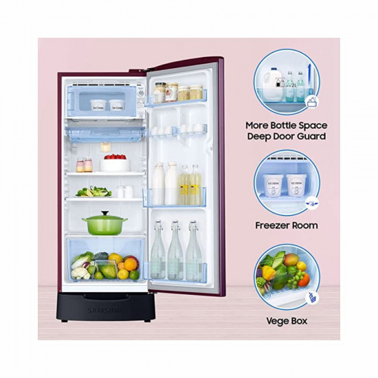 Samsung 183 L 4 Star Digital Inverter Direct Cool Single Door Refrigerator RR20C1824CR HL