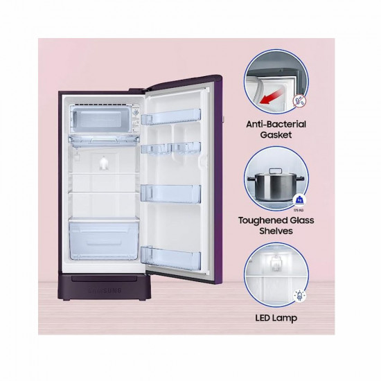 Samsung 189 L 5 Star Digital Inverter Direct Cool Single Door Refrigerator RR21C2H25CR HL