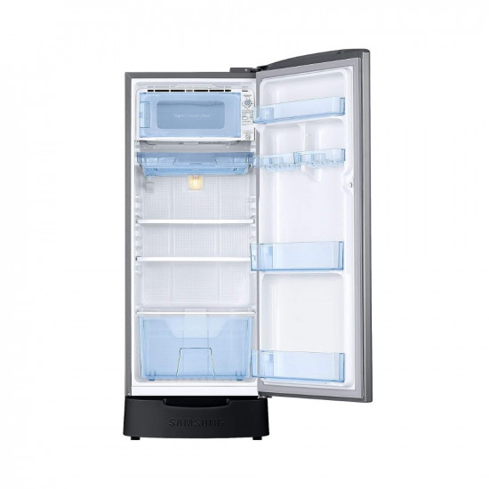 Samsung 192 L 2 Star Direct Cool Single Door Refrigerator (RR20A1Z1BS8/HL, Silver, Elegant Inox, 2022 Model)