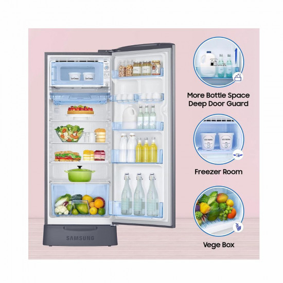 Samsung 223 L 3 Star Digital Inverter Direct Cool Single Door Refrigerator RR24C2823S8 NL