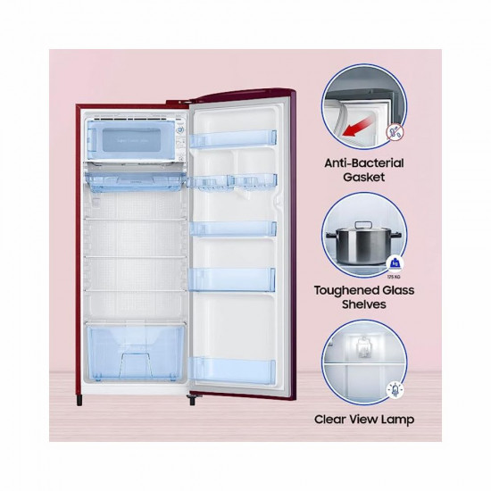 Samsung 223 L 3 Star Digital Inverter Direct Cool Single Door Refrigerator RR24C2Y23CR NL