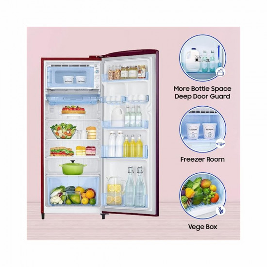 Samsung 223 L 3 Star Digital Inverter Direct Cool Single Door Refrigerator RR24C2Y23S8 NL