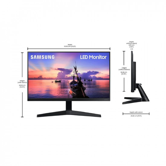 Samsung 24-inch (60.46cm) 1920 X 1080 Pixels FHD Monitor, IPS, 75 Hz, Bezel Less Design