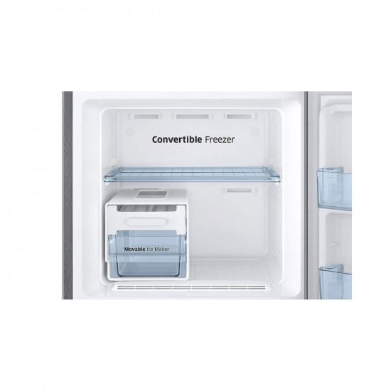 Samsung 253 L 3 Star Inverter Frost Free Double Door Refrigerator (RT28A3723S9/HL, Refined Inox, Convertible, Silver, 2022 Model)