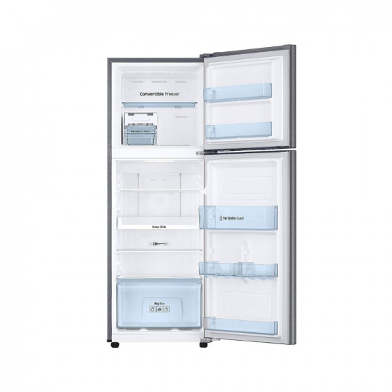 Samsung 253 L 3 Star Inverter Frost Free Double Door Refrigerator (RT28A3723S9/HL, Refined Inox, Convertible, Silver, 2022 Model)