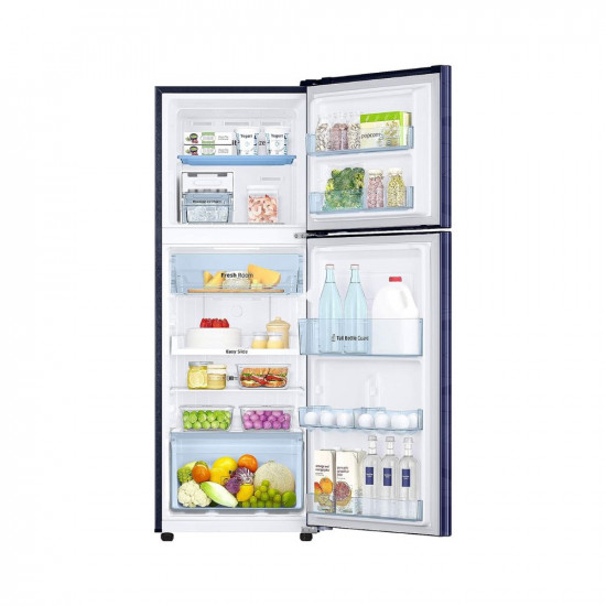 Samsung 253 L 3 Star Inverter Frost-Free Double Door Refrigerator (RT28T3753UV/HL, Blue Wave, Convertible, 2022 Model)