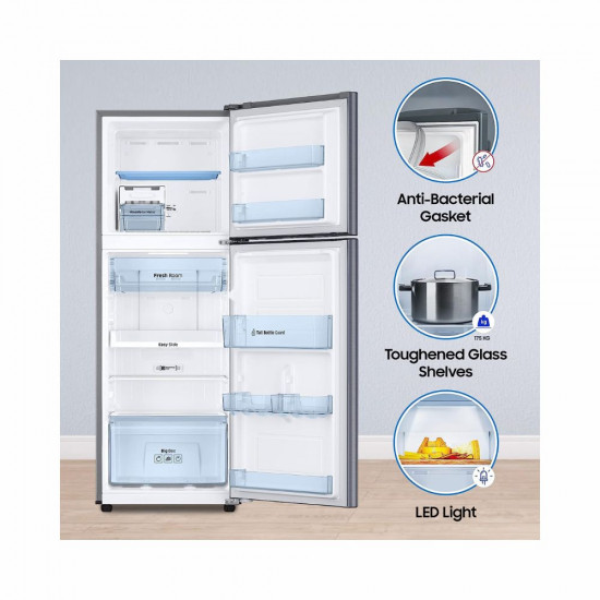 Samsung 256 L 2 Star Digital Inverter with Display Frost Free Double Door Refrigerator RT30C3442S9 HL