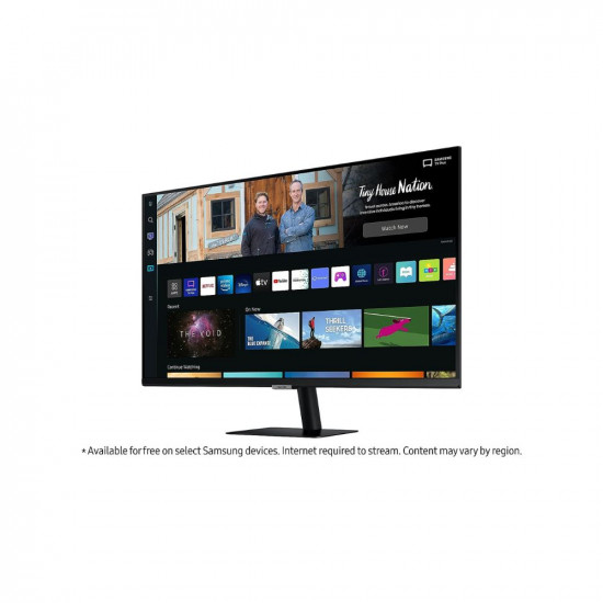 Samsung 32-Inch(80.13Cm) LED 1920 x 1080 Pixels, M5 FHD Smart Monitor, Speakers, Remote, 1 Billion Color, Smart TV apps, TV Plus, Office 365, Apple Airplay, Dex, Bluetooth (LS32BM500EWXXL, Black)