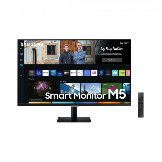 Samsung 32-Inch(80.13Cm) LED 1920 x 1080 Pixels, M5 FHD Smart Monitor, Speakers, Remote, 1 Billion Color, Smart TV apps, TV Plus, Office 365, Apple Airplay, Dex, Bluetooth (LS32BM500EWXXL, Black)