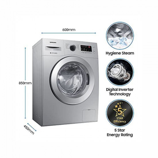 Samsung 6 0 Kg Inverter 5 star Fully Automatic Front Loading Washing Machine WW60R20GLSS TL