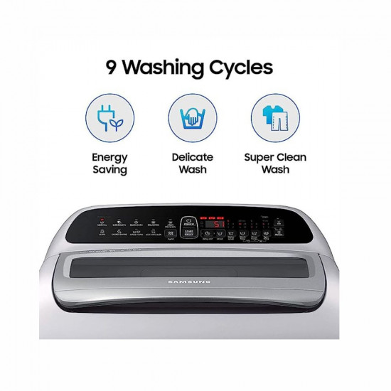 Samsung 6 5 Kg 5 Star Inverter Fully Automatic Top Loading Washing Machine WA65T4262GG TL