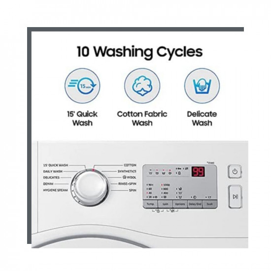Samsung 6.0 Kg Inverter 5 Star Fully-Automatic Front Loading Washing Machine