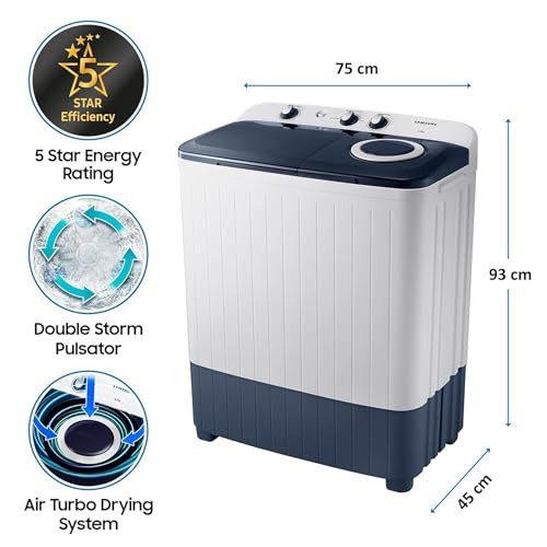 Samsung 65 kg Semi Automatic Top Load Washing Machine WT65R2200LLTL Light Gray - product image 3