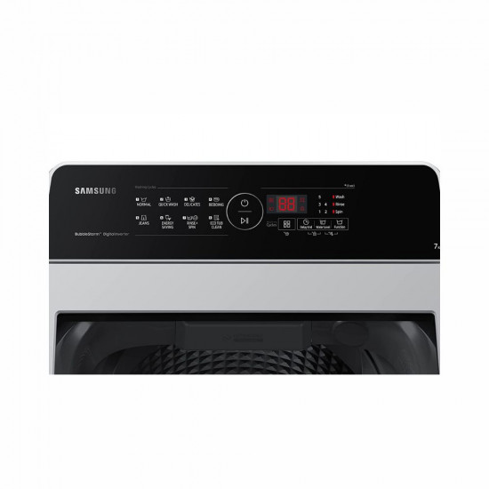Samsung 7 Kg 5 Star Inverter Fully Automatic Top Loading Washing Machine WA70BG4441YYTL Lavender Gray