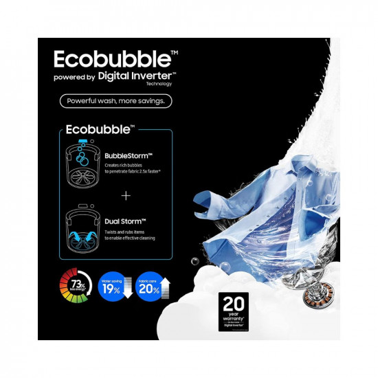 Samsung 7 Kg Inverter 5 Star Fully-Automatic Top Load Eco Bubble Washing Machine