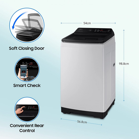 Samsung 7 Kg Inverter 5 star Fully Automatic Top Load Ecobubble Washing Machine WA70BG4545BGTL