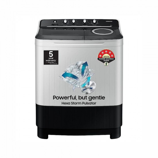 Samsung 8 5 kg 5 Star Semi Automatic Top Loading Washing Machine WT85B4200GG TL