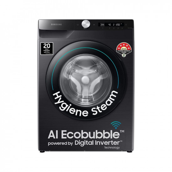 Samsung 8 Kg 5 Star AI Control & Wi-Fi, Fully-Automatic Front Loading Washing Machine