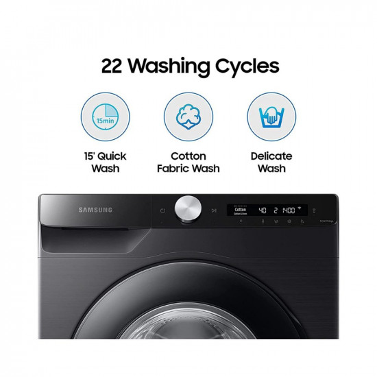 Samsung 8 Kg 5 Star AI Control & Wi-Fi, Fully-Automatic Front Loading Washing Machine