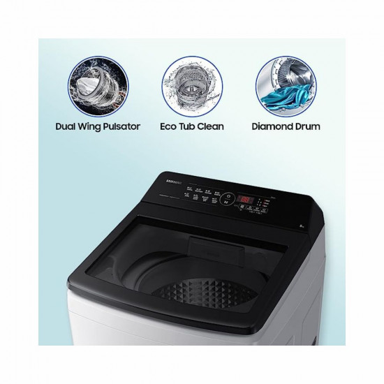 Samsung 8 Kg Inverter 5 Star Fully Automatic Top Load Ecobubble Washing Machine WA80BG4441BGTL