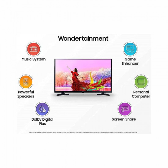 Samsung 80 cm 32 Inches Wondertainment Series HD Ready LED Smart TV UA32T4340BKXXL Glossy Black