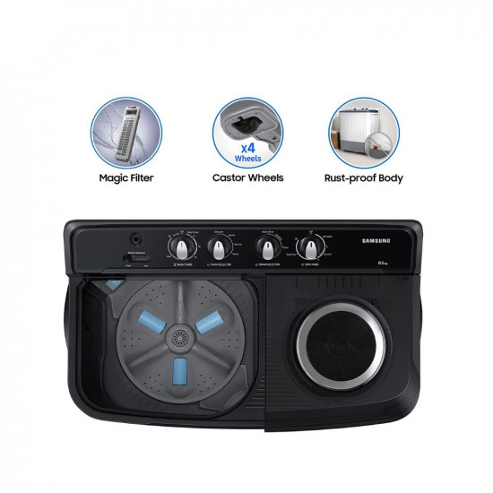 Samsung 8.5 Kg 5 Star Semi Automatic Top Loading Washing Machine