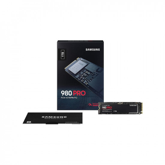 Samsung 980 PRO 1TB Up to 7,000 MB/s PCIe 4.0 NVMe M.2 (2280) Internal Solid State Drive (SSD) (MZ-V8P1T0)