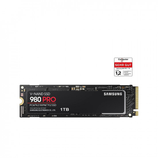 Samsung 980 PRO 1TB Up to 7,000 MB/s PCIe 4.0 NVMe M.2 (2280) Internal Solid State Drive (SSD) (MZ-V8P1T0)