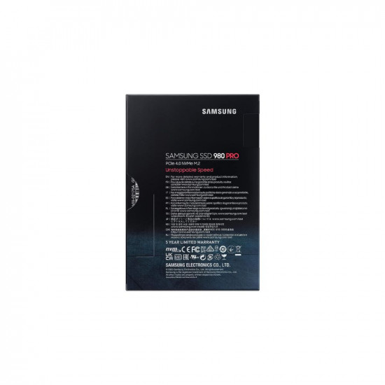 Samsung 980 PRO 1TB Up to 7,000 MB/s PCIe 4.0 NVMe M.2 (2280) Internal Solid State Drive (SSD) (MZ-V8P1T0)