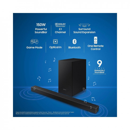 Samsung Dolby Digital Bluetooth Soundbar HW T42E XL