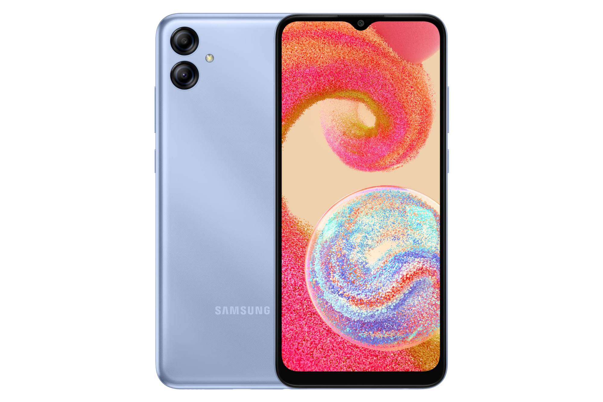 Samsung Galaxy A04e Light Blue 3GB 32GB Storage  13 MP Rear Camera  Face Unlock  Upto 7GB RAM with RAM Plus  MediaTek Helio P35  5000 mAh Battery