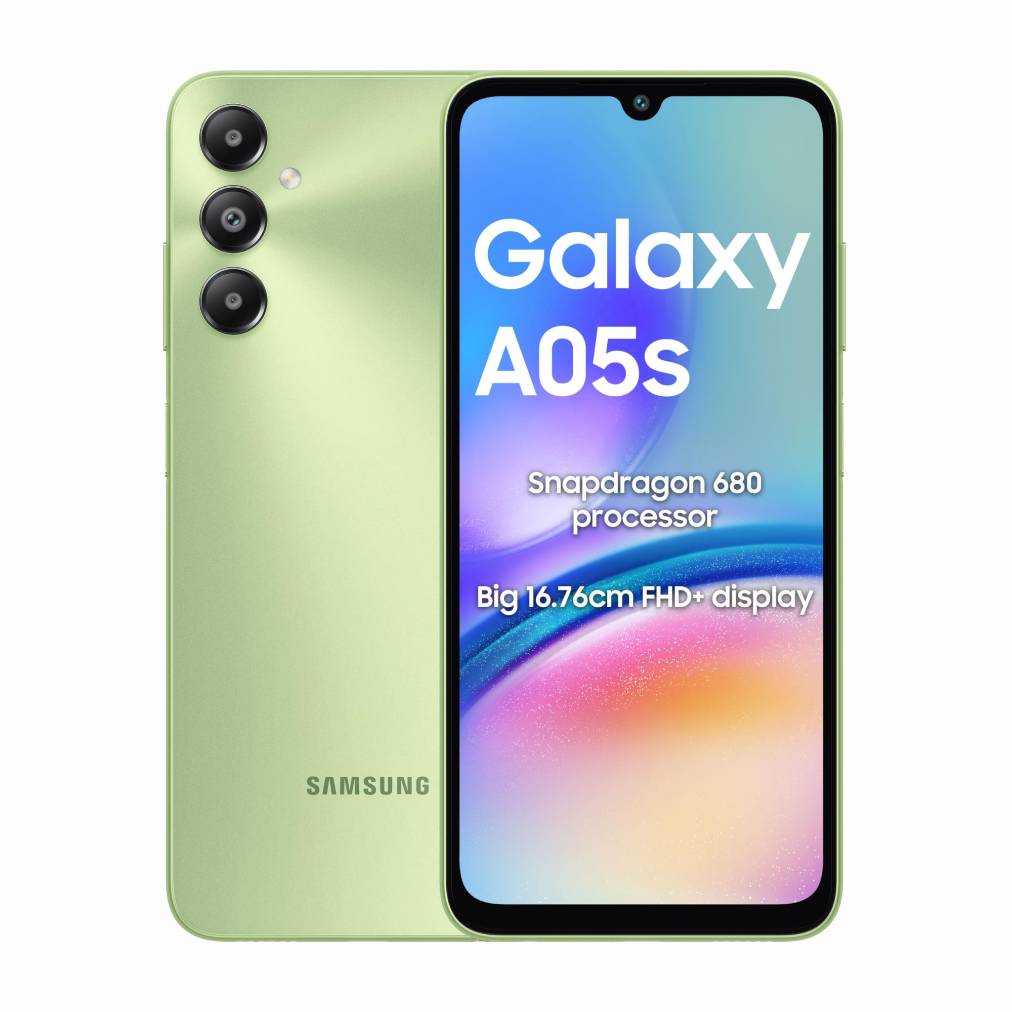 Samsung Galaxy A05s Light Green 4GB 128GB Storage  50 MP Main Camera  Upto 8GB RAM with RAM Plus  Snapdragon 680  5000 mAh Battery