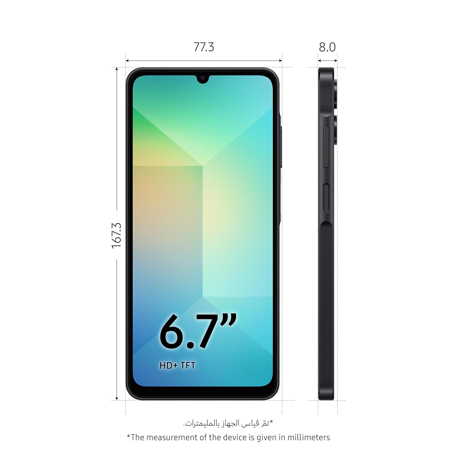 Samsung Galaxy A06 5G Android Smartphone Dual SIM Mobile Phone 4GB RAM 128GB Storage Black BAE Version