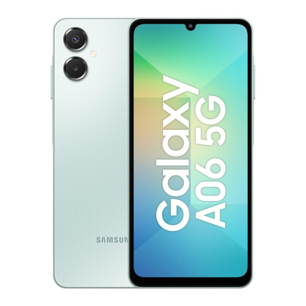 Image of Samsung Galaxy A06 5G Light Green, 4GB RAM 64GB ROM with 6.7 inch HD Plus 90Hz Display, 50MP Dual Camera, 8MP Front Camera, Dimensity 6300 Processor, 5000mAh Battery, Side Fingerprint, One UI 7.0