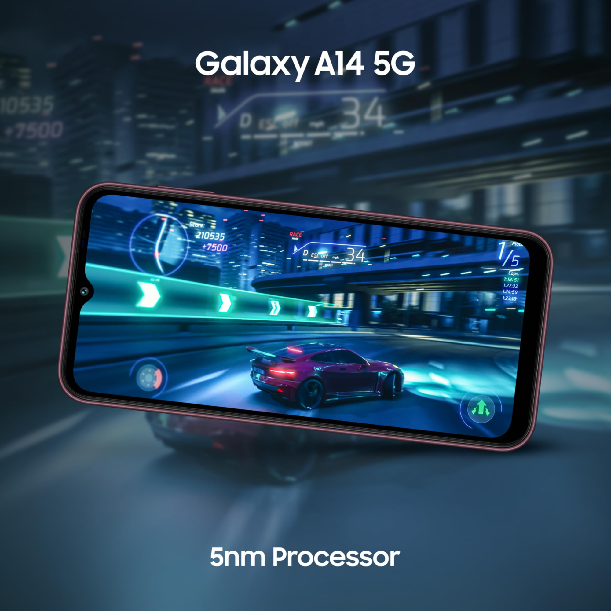 Samsung Galaxy A14 5G Black 4GB 64GB Storage  Triple Rear Camera 50 MP Main  Upto 8 GB RAM with RAM Plus  Without Charger