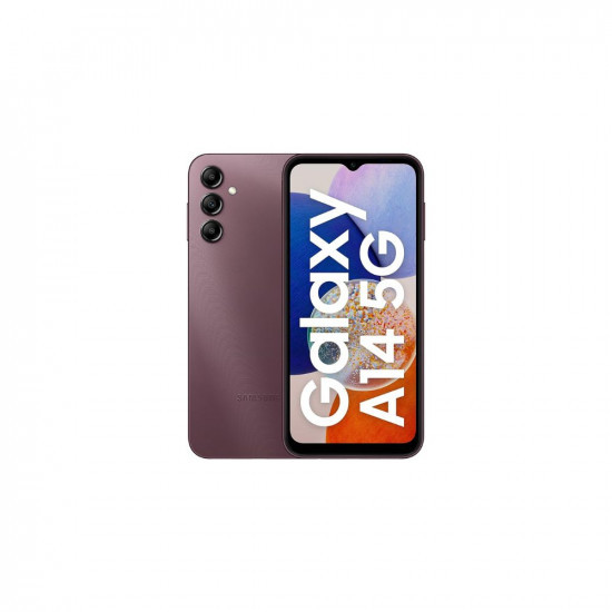 Samsung Galaxy A14 5G (Dark Red, 4GB, 64GB Storage) | Triple Rear Camera (50 MP Main) | Upto 16 GB RAM with RAM Plus | Without Charger