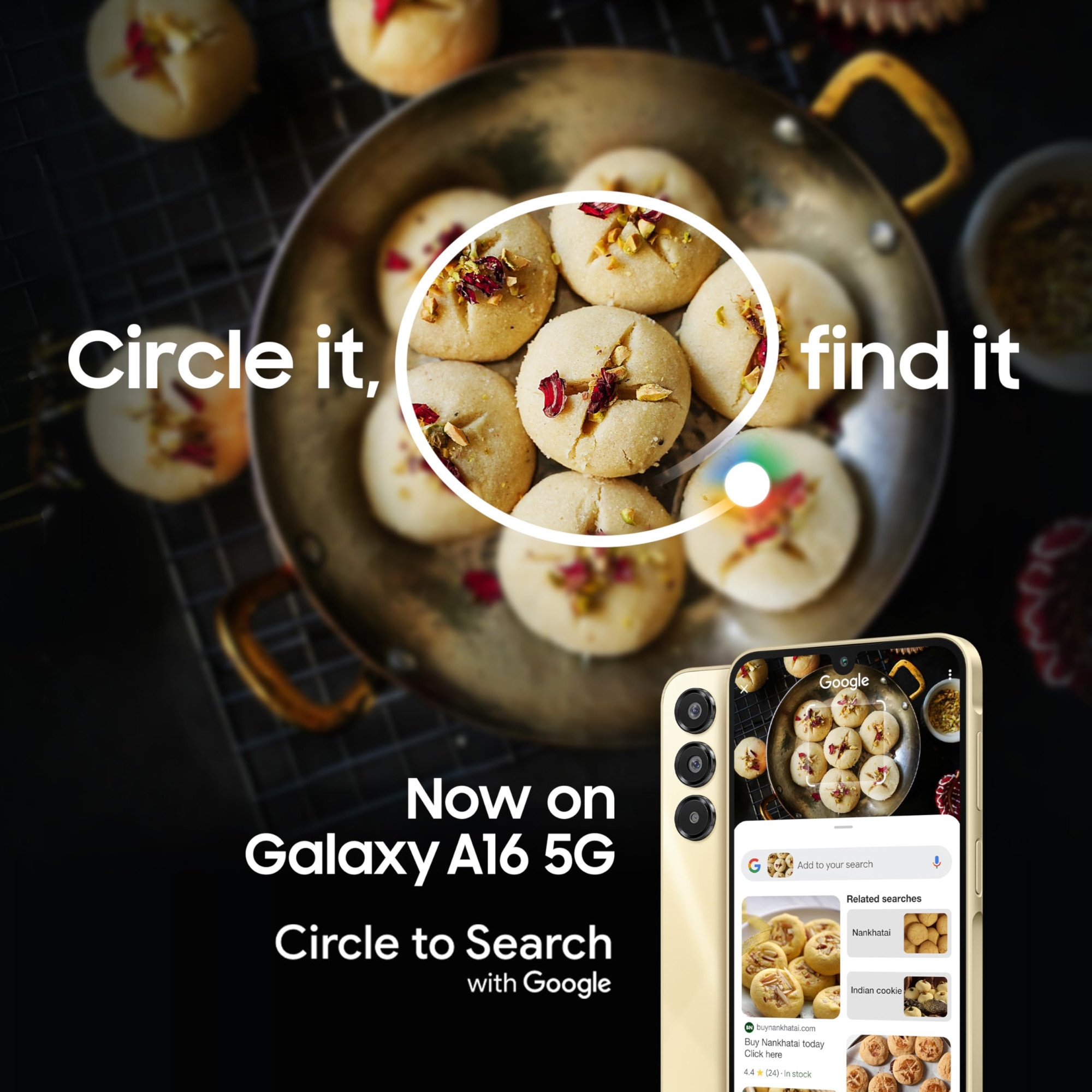 Samsung Galaxy A16 5G Gold 6GB RAM 128GB Storage  Super AMOLED  50MP Triple Camera with Ultra Wide Lens  6 OS  6 Years Security Updates  IP54  Tap  Pay  5000mAh