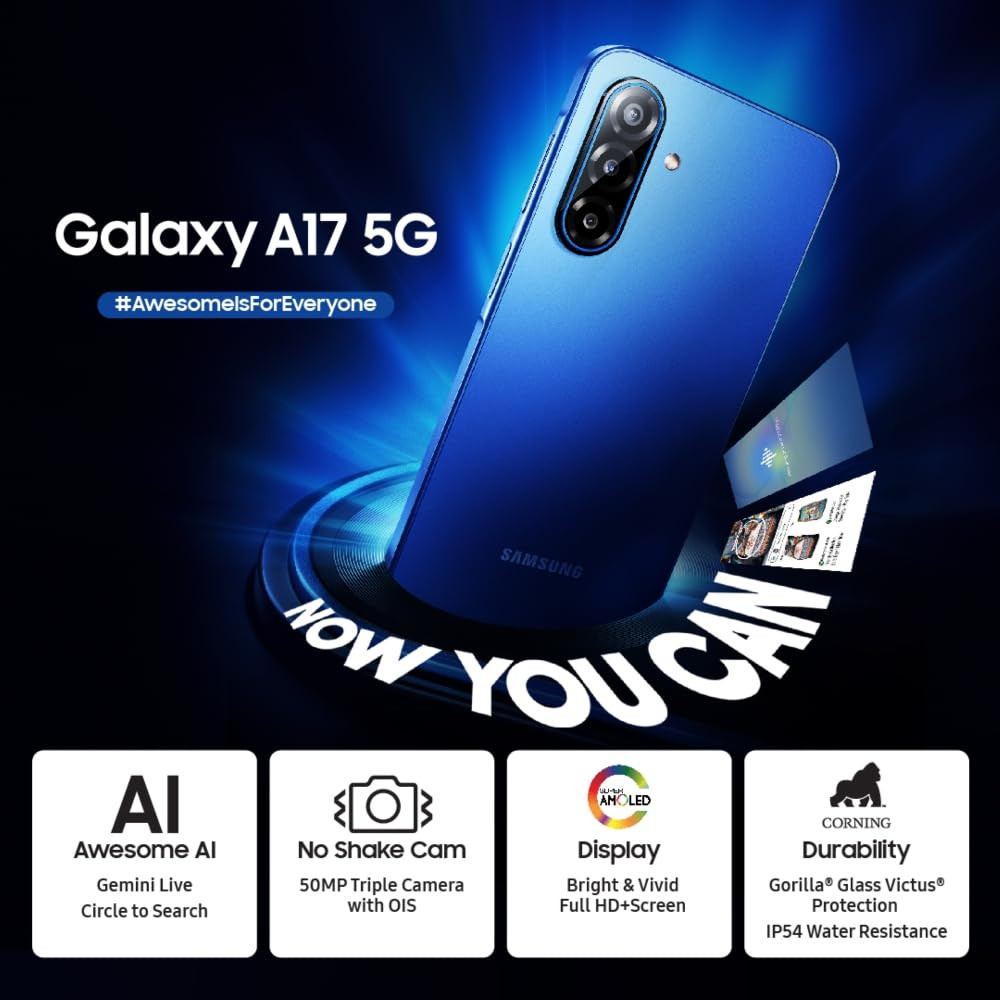 Samsung Galaxy A17 5G Black 6GB RAM 128GB Storage