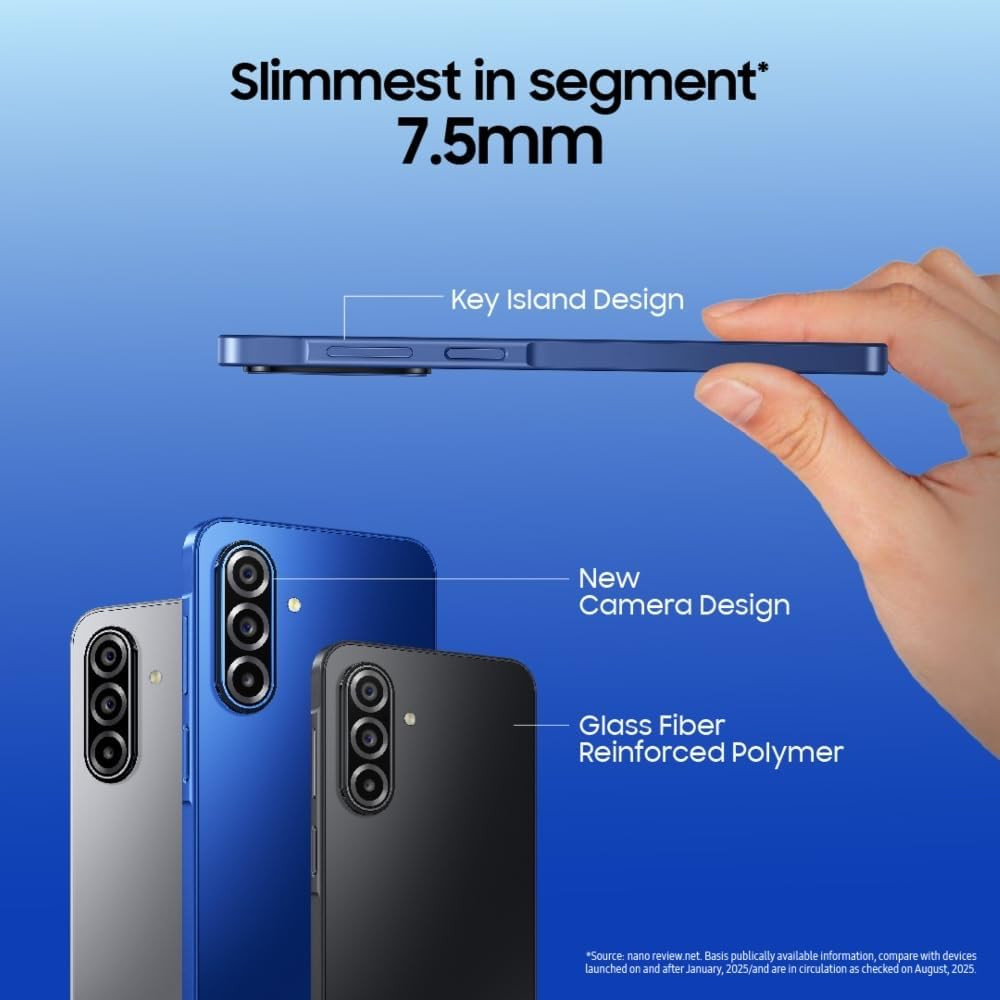 Samsung Galaxy A17 5G Gray 6GB RAM 128GB Storage 50 MP No Shake Camera Gemini Live Circle to Search Super AMOLED Corning Gorilla Glass Victus 75mm Sleek AI