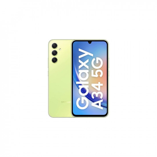 Samsung Galaxy A34 5G (Awesome Lime, 8GB, 256GB Storage) | 48 MP No Shake Cam (OIS) | IP67 | Gorilla Glass 5 | Voice Focus | Without Charger