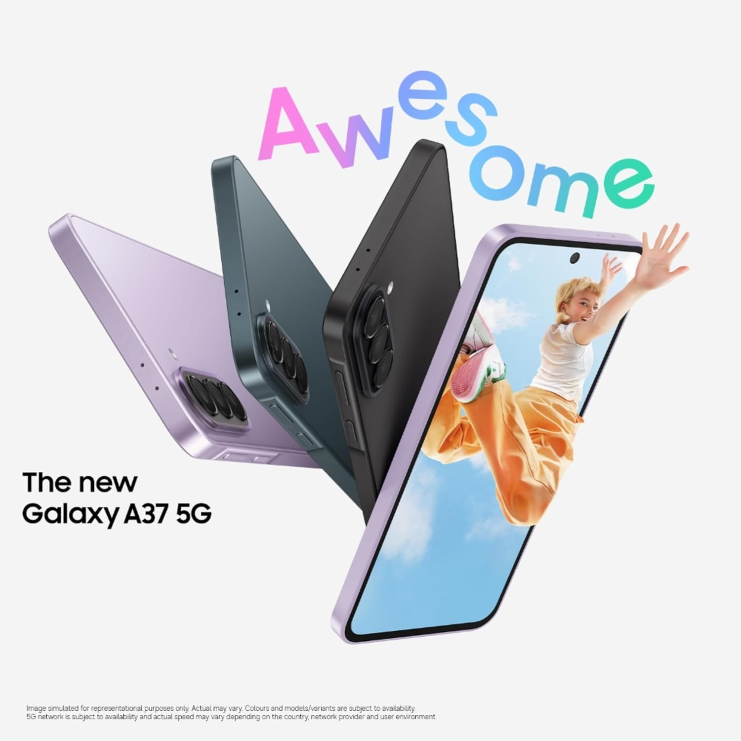 Samsung Galaxy A37 5G Awesome Charcoal 12GB RAM 256GB Storage