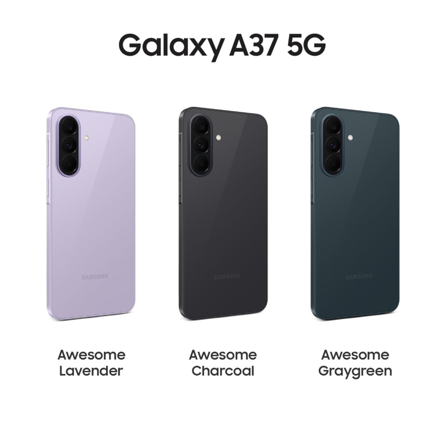 Samsung Galaxy A37 5G Awesome Charcoal 8GB RAM 128GB Storage