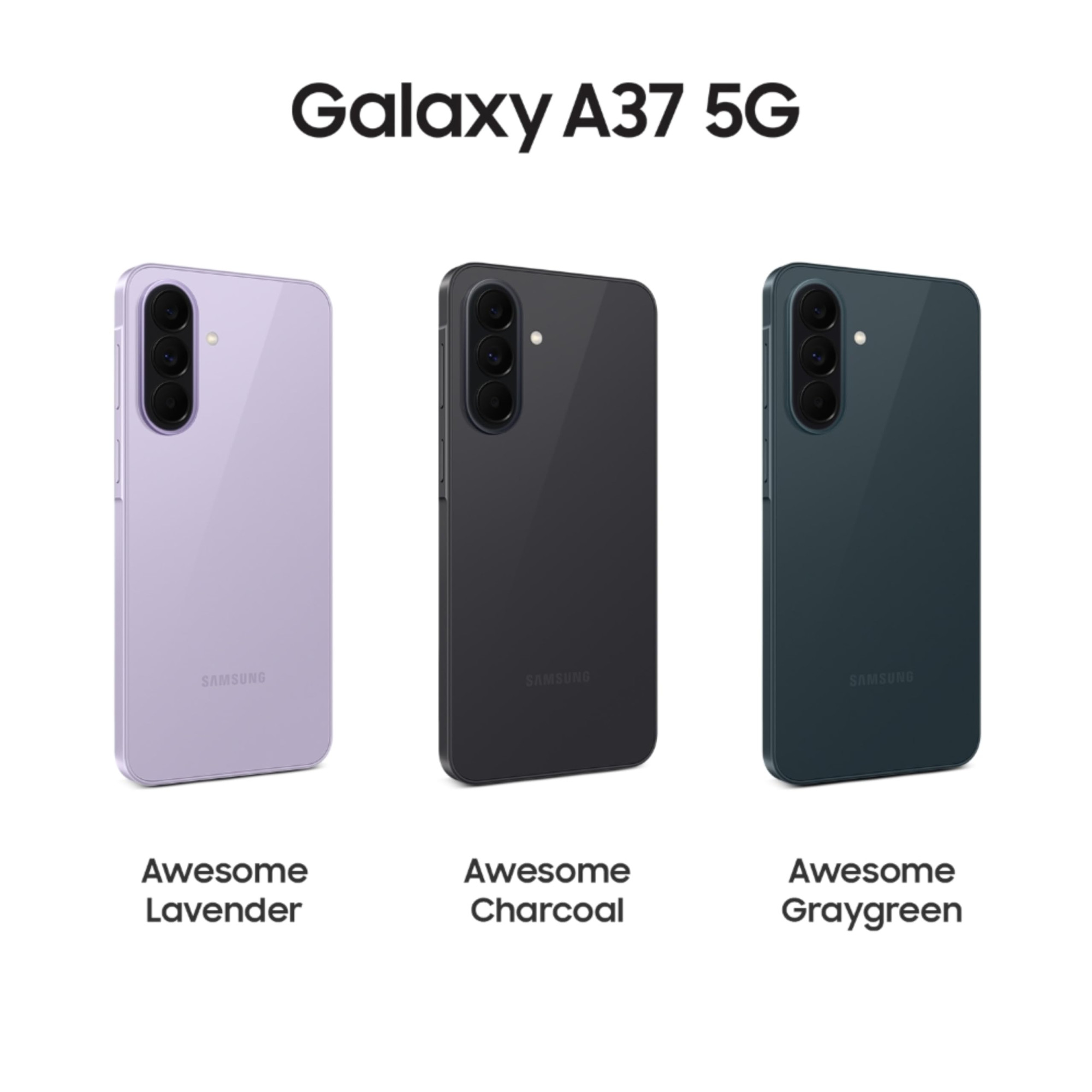 Samsung Galaxy A37 5G Awesome Lavender 8GB RAM 128GB Storage Agentic AI Triple Camera with Nightography Video 2 Days Battery Life 6 Gen OS Upgrades IP68 74mm Sleek with No Cost EMI