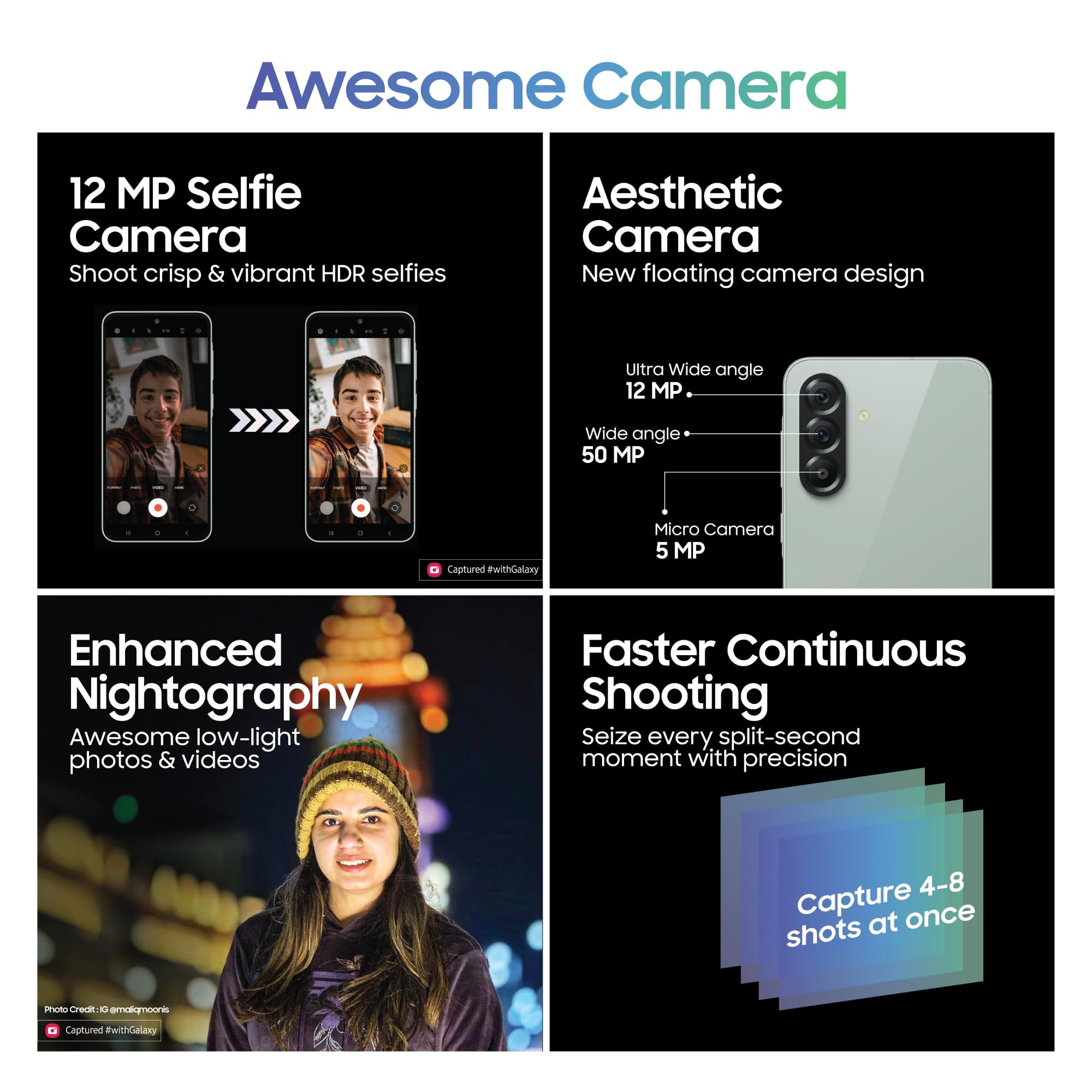 Samsung Galaxy A56 5G Awesome Olive 8GB 256GB  Metal Frame  Gemini Live  Awesome Intelligence AI Circle to Search Instant Slo-Mo Auto-Trim Object Eraser  Flagship Grade Camera