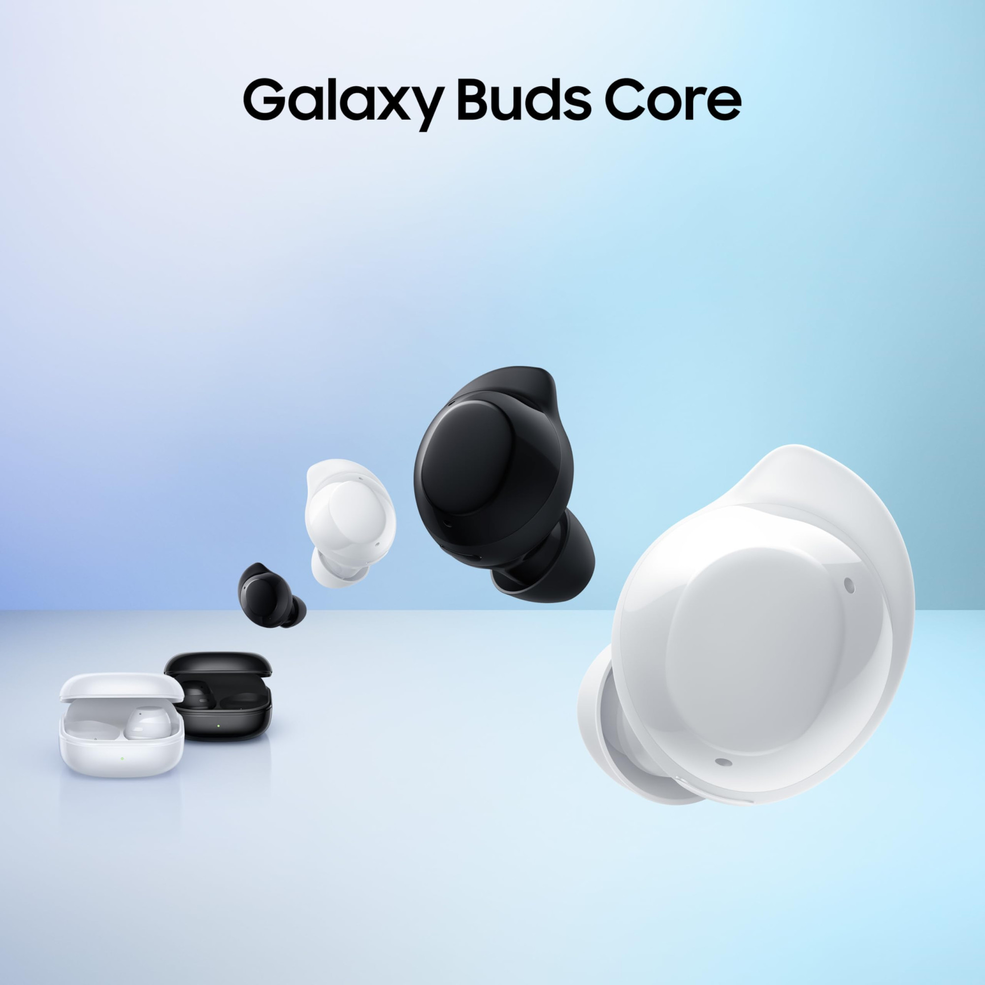 Samsung Galaxy Buds Core Black with Galaxy AI  Powerful Active Noise Cancellation  Enriched Bass  IP54