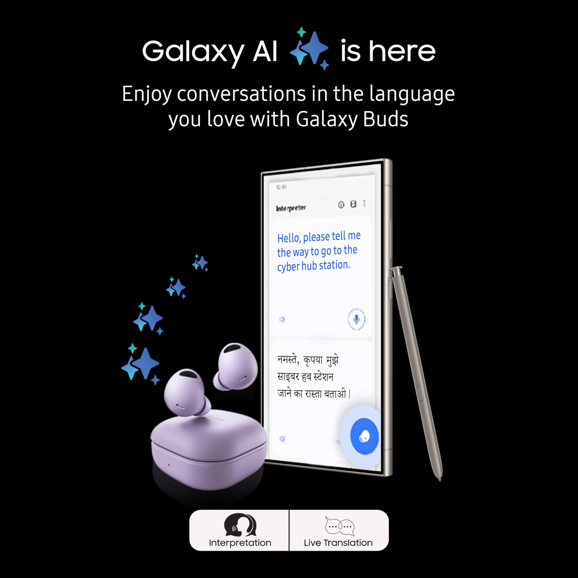 Samsung Galaxy Buds2 Pro with Innovative AI Features Bluetooth Truly Wireless in Ear Earbuds with Noise Cancellation Graphite