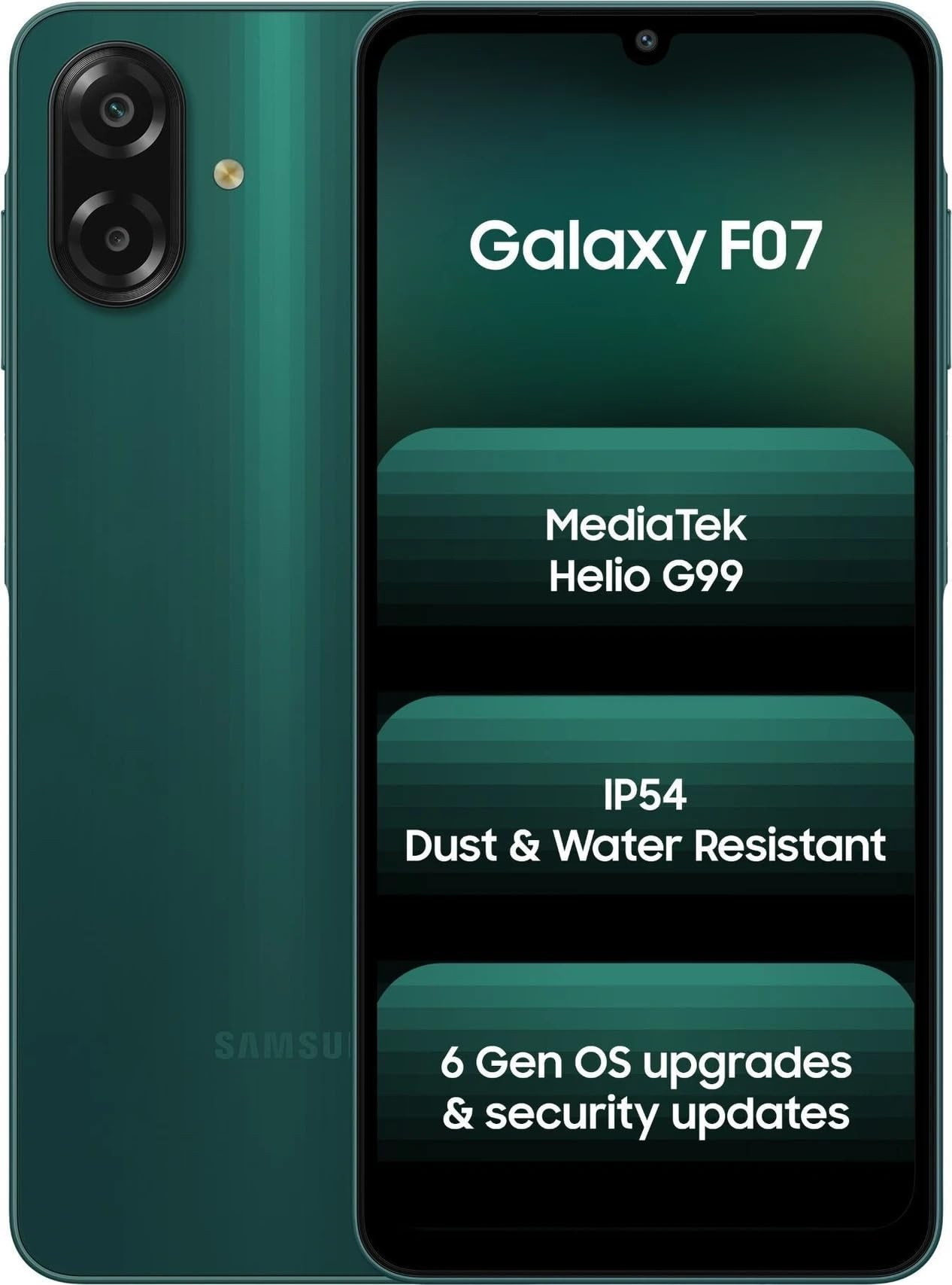 Samsung Galaxy F07 Smartphone 67-inch HD Display  50MP  2MP Dual Rear Camera  8MP Front Camera  5000mAh Battery  Helio G99 Processor  Expandable Storage up to 2TB