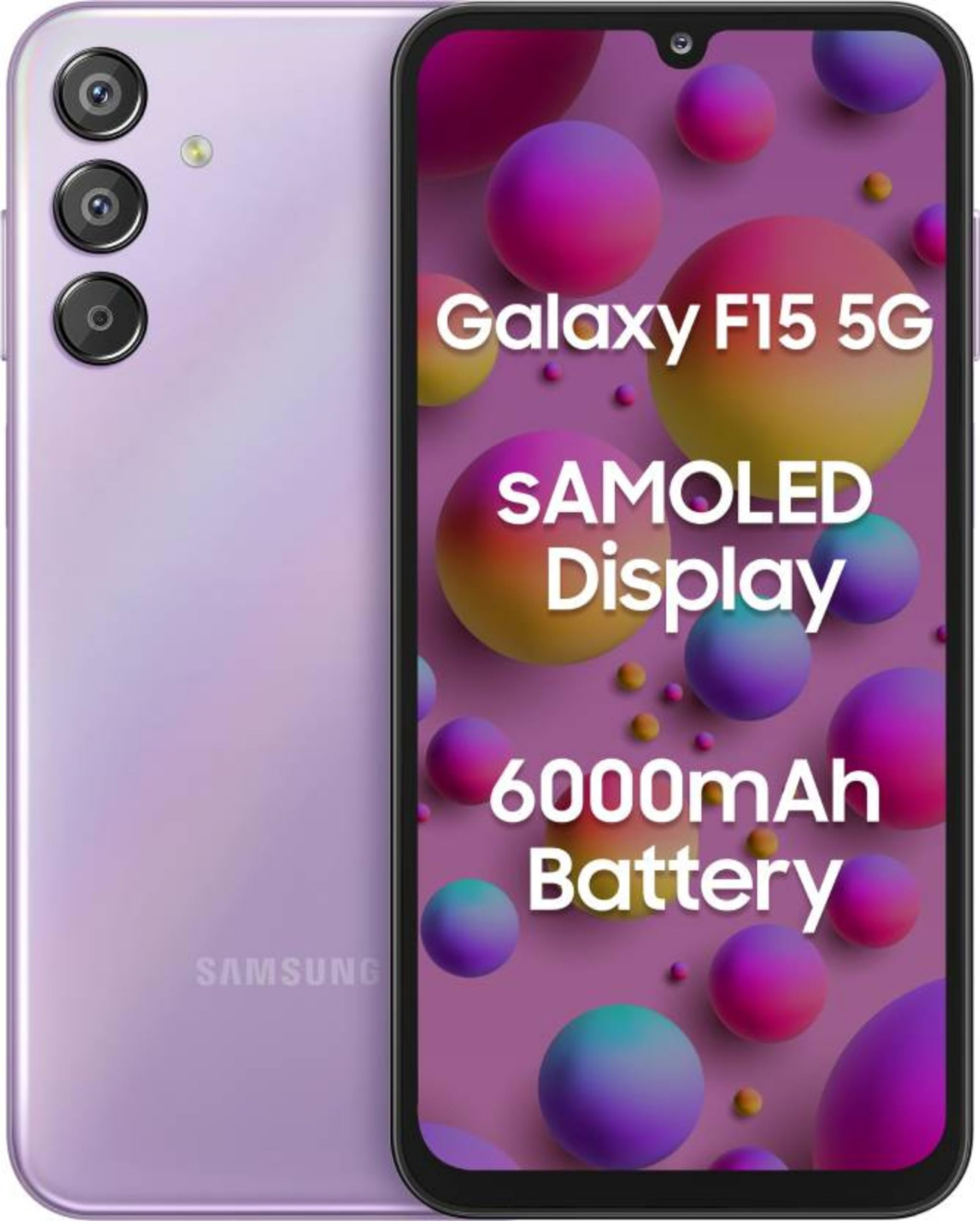 Samsung Galaxy F15 5G Groovy Violet 4GB RAM 128 GB Storage