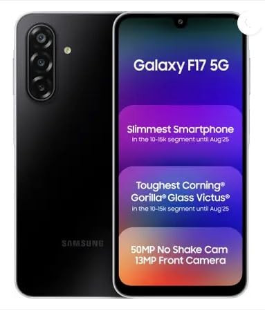 Samsung Galaxy F17 Neo Black 6GB RAM 128GB Storage